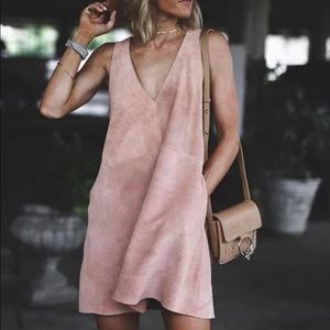Free People 100% Genuine suede dress